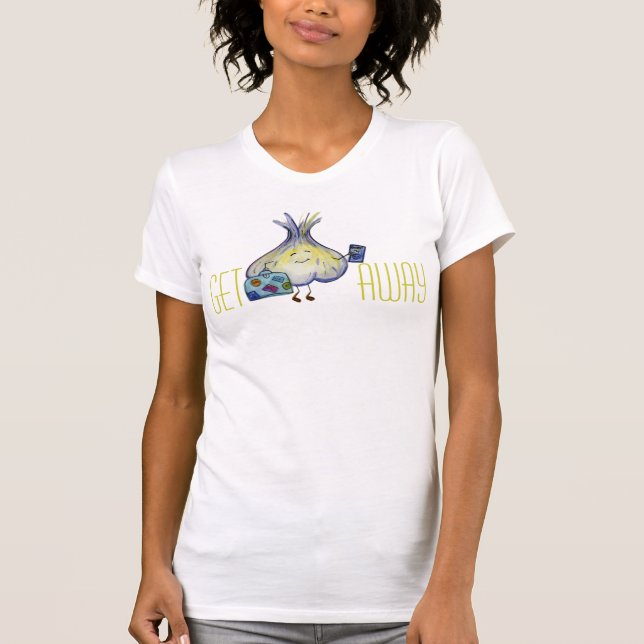 get away garlic T-Shirt (Front)