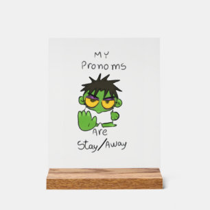 Get Away, i am working mood Acrylic Sign