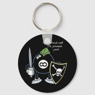 Get Behind the 8-Ball! Keychain