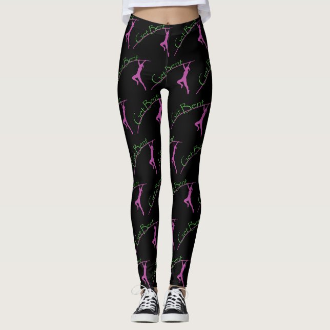 Get Bent Women's Pole Vaulter Leggings (Front)