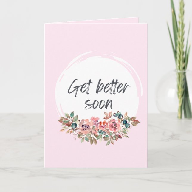 Get Better Soon Funny Card Dark Humour (Front)