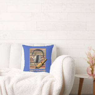 Get Cans Headphones Audio Audiophiles Throw Pillow