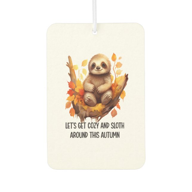 Get Cozy and Sloth Around This Autumn Air Freshener (Front)