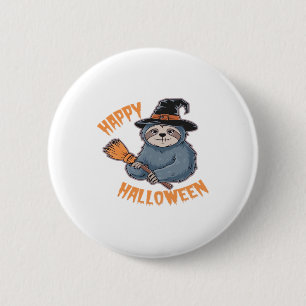 Get Cozy with Our Halloween Sloth T-Shirt � The Ul 2 Inch Round Button
