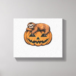 Get Cozy with Our Halloween Sloth T-Shirt – The Ul Canvas Print
