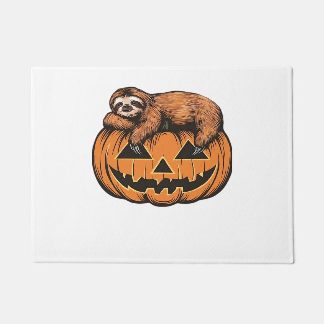 Get Cozy with Our Halloween Sloth T-Shirt – The Ul Doormat (Front)