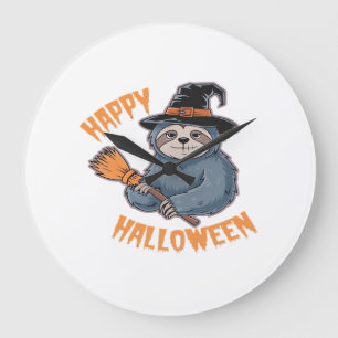 Get Cozy with Our Halloween Sloth T-Shirt � The Ul Large Clock