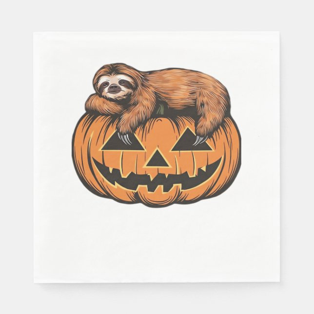 Get Cozy with Our Halloween Sloth T-Shirt – The Ul Napkin (Front)