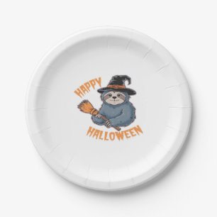 Get Cozy with Our Halloween Sloth T-Shirt � The Ul Paper Plate