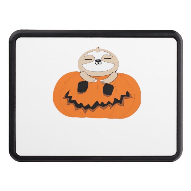 Get Cozy with Our Halloween Sloth T-Shirt – The Ul Trailer Hitch Cover (Front)