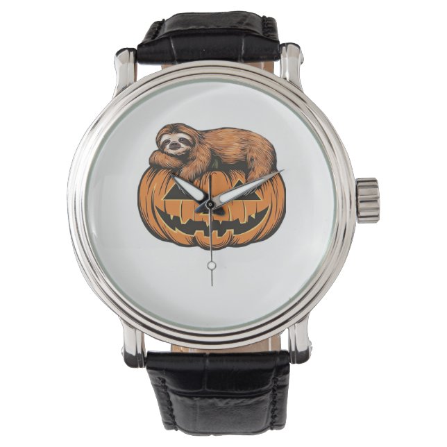 Get Cozy with Our Halloween Sloth T-Shirt – The Ul Watch (Front)