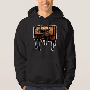 Get Creepy Cassette Dripping Tape Halloween Music Hoodie