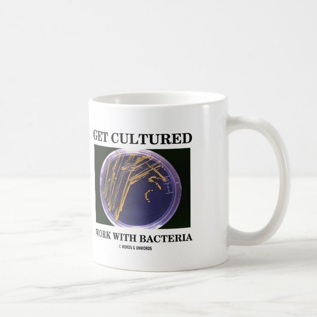Get Cultured Work With Bacteria (Agar Plate) Coffee Mug (Right)