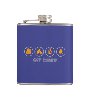Get Dirty Camping Hip Flask