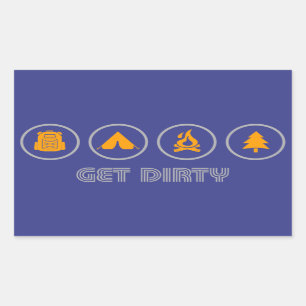 Get Dirty Camping Sticker