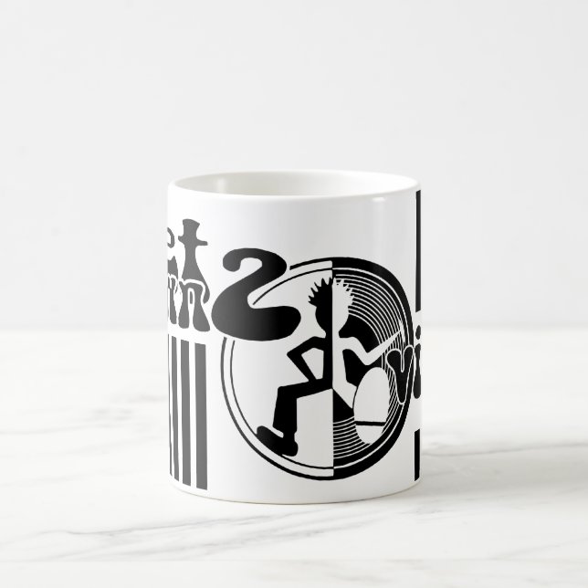 Get down 2 vinyl music funky mono mug (Center)