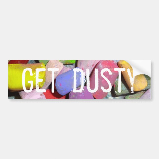 Get Dusty Bumper Sticker for pastel Artists (Front)