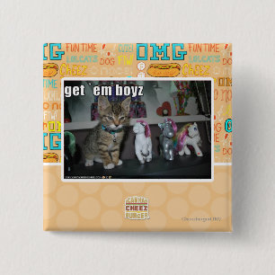Get em boyz 2 inch square button