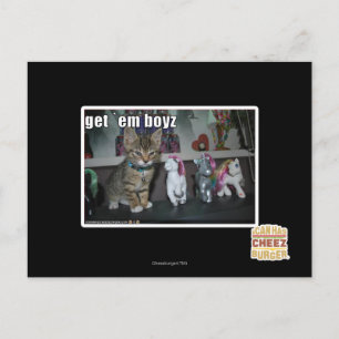 Get em boyz postcard