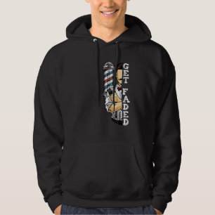 Get Faded Barber Hairdresser Hairstylist Beauty Pr Hoodie