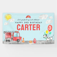 Get Fired Up Fire Truck Firefighter Kids Birthday