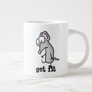 Get Fit Mouse Large Coffee Mug