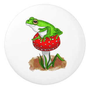 Get Froggy with It Funny Frog Ceramic Knob