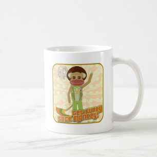 Get Funky Sock Monkey Coffee Mug