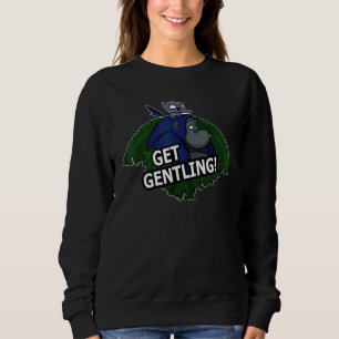 Get Gentling Gorilla And Cat Design Sweatshirt