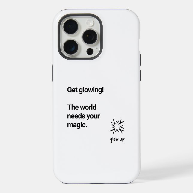 Get glowing the world needs your magic iPhone case (Back)