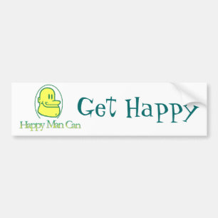 Get Happy Bumper Sticker