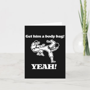 Get Him A Body G (yeah!) Funny 80s Karate Movie Card