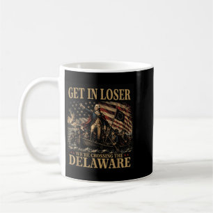 Get In Crossing The Delaware 4th July Vintage 3 Coffee Mug