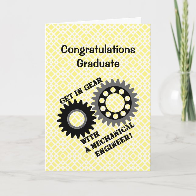 Get In Gear Graduation Card (Front)