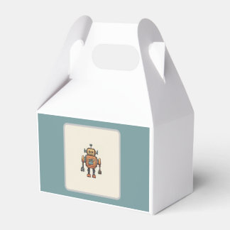 Get in Gear Robot Birthday - Small Robot Favor Box