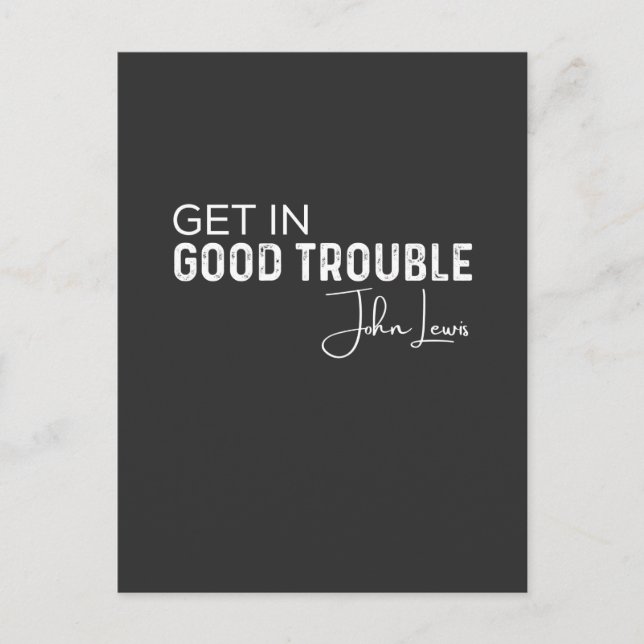 get in good trouble postcard (Front)
