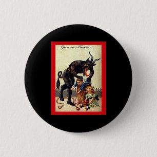 Get In The Bag Kids Vintage Krampus  2 Inch Round Button