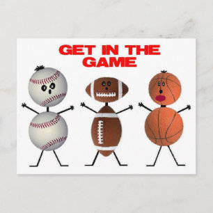 Get in the Game Postcard