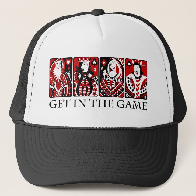 Get In The Game Trucker Hat (Front)