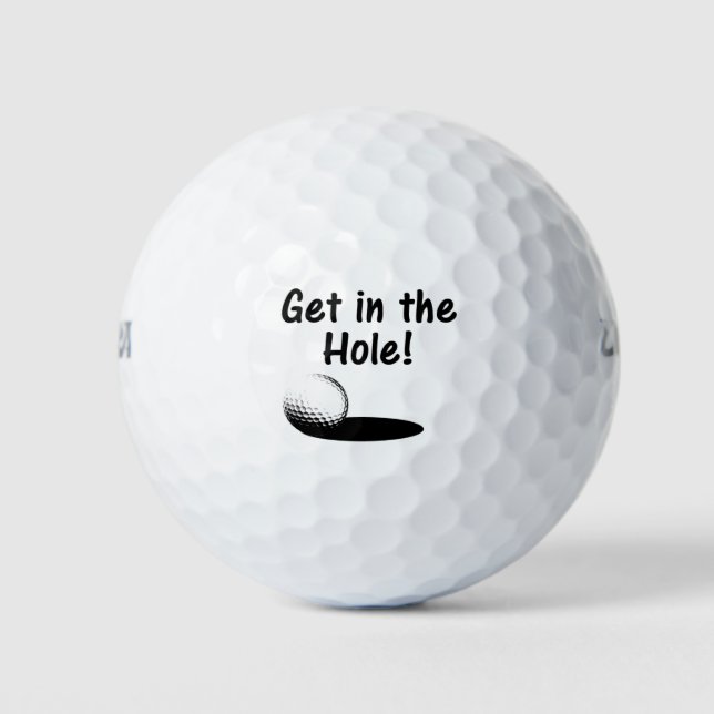 Get in the Hole Golf Balls (Front)