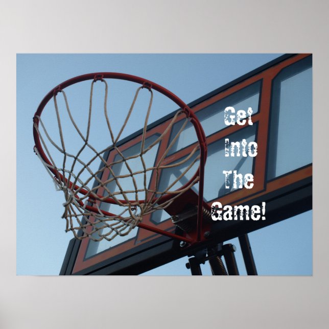 Get IntoTheGame!  Basketball Poster (Front)