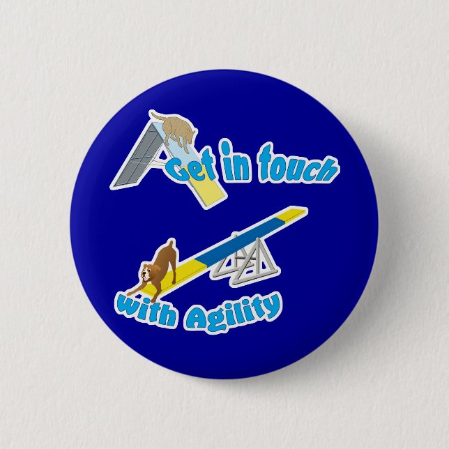 Get InTouch with Agility 2 Inch Round Button (Front)