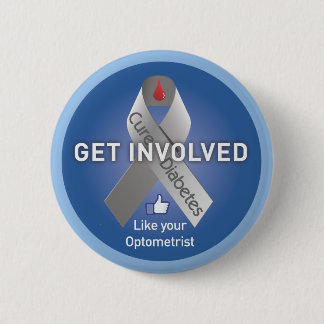 Get Involved-Help Cure Diabetes 2 Inch Round Button