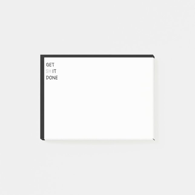 GET it done Motivational Inspirational Quote Post-it Notes (Front)