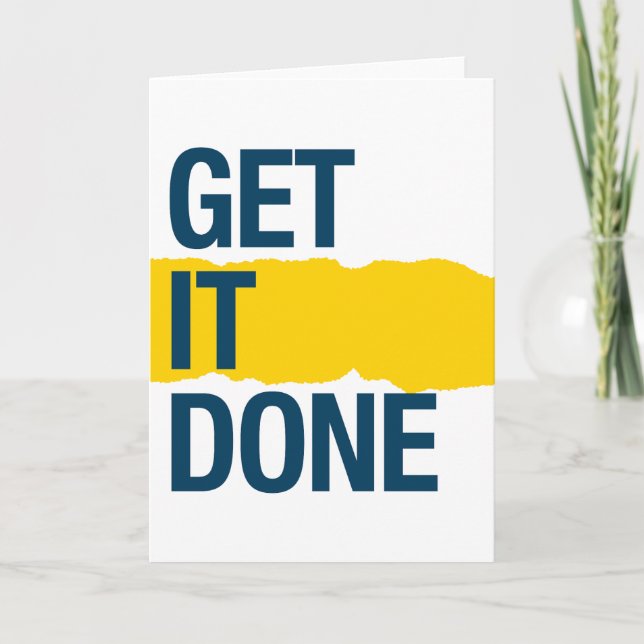 Get it done thank you card (Front)