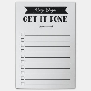 Get It Done To Do List   Arrow   Custom Name Post-it Notes