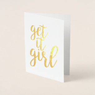 Get It Girl Foil Card