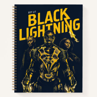 Get Lit - Black Lightning Notebook