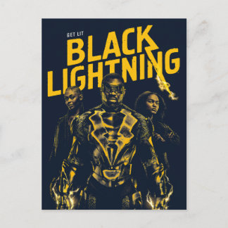 Get Lit - Black Lightning Postcard
