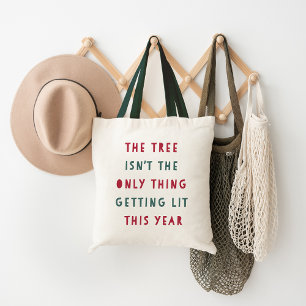 Get Lit Christmas Tote Bag